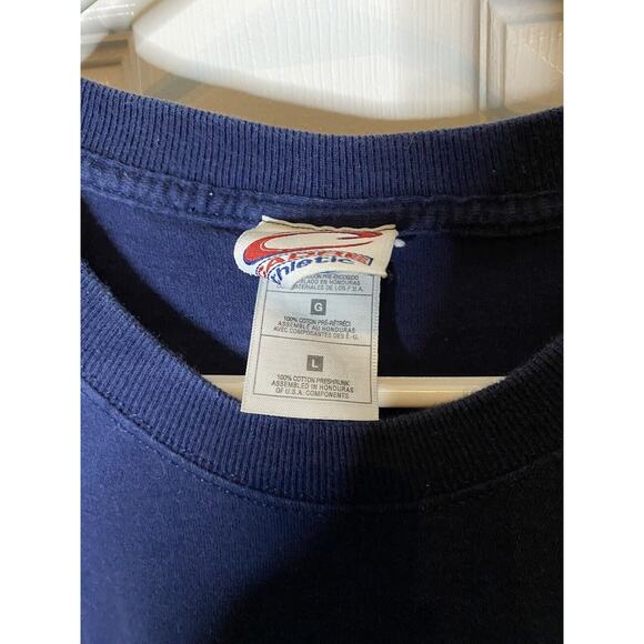 Mark Martin NASCAR #6 Embroidered VTG Cadre Athletic Blue T-Shirt Men’s Large - Picture 3 of 6